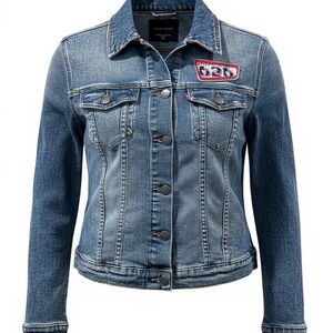 Disney Lilo & Stitch Denim Jacket, 98% Cotton / 2% Spandex, Size Small